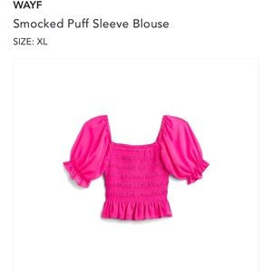 Wayf Smocked Blouse